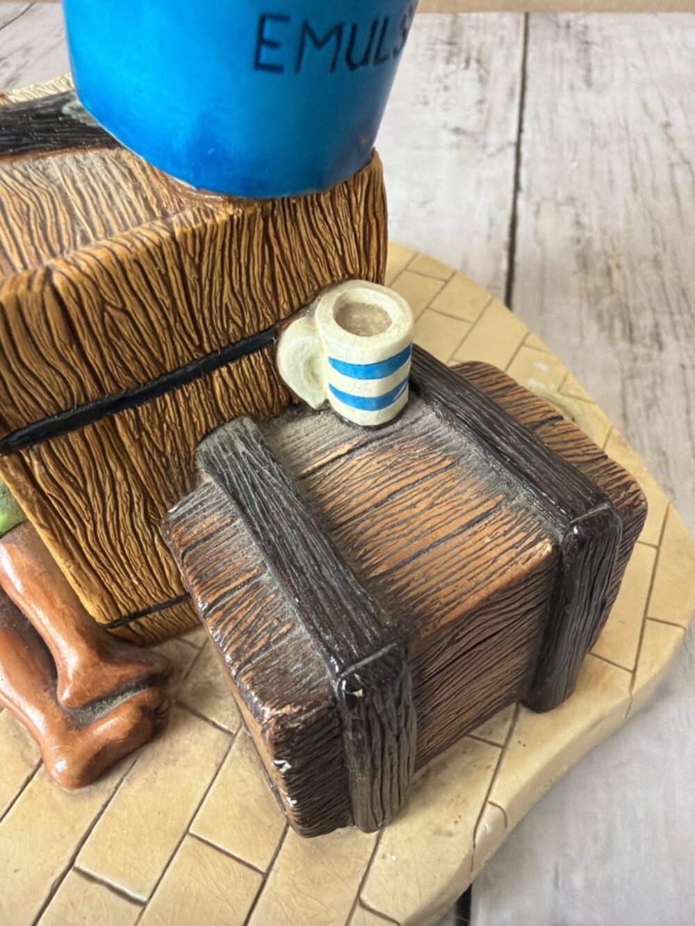 Vintage Naturecraft England Little Cherub Figurine Ref 859 Ceramic Boy Statue - Picture 10 of 16